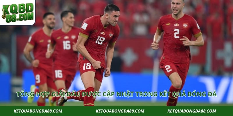 Tổng hợp giải đấu được cập nhật trong kết quả bóng đá